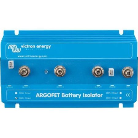 INVERTERS R US Victron Energy Argo Fet Battery Isolators, 100-2, Two Batteries, 100A, Retail Packaging, Blue, Alum. ARG100201020R